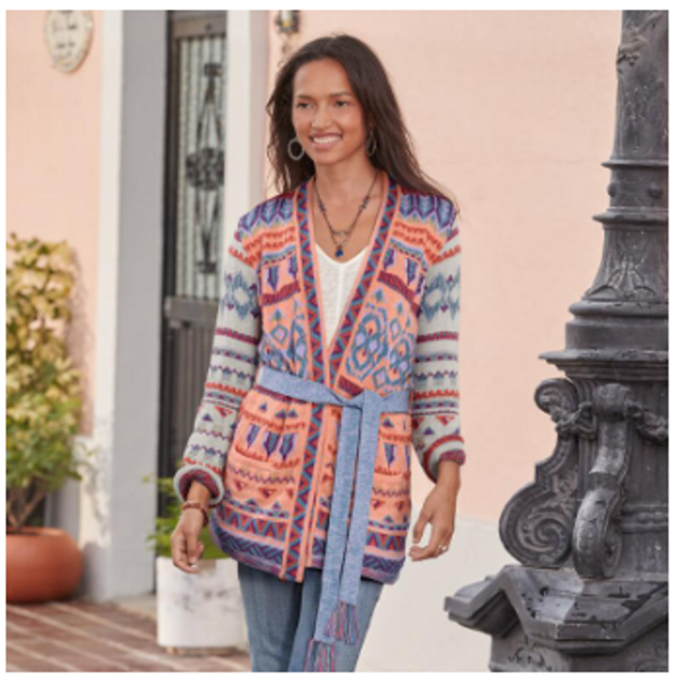 Sundance Faye Wrap Open Cardigan- Size L